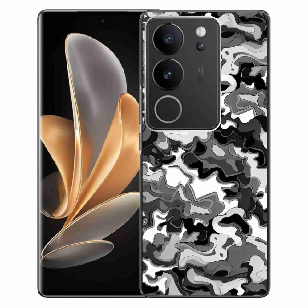Gelový kryt mmCase na Vivo V29 5G - maskáčový vzor 3