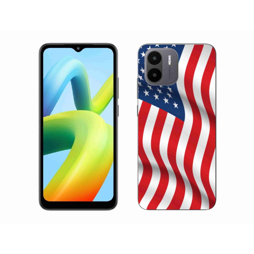 Gelový kryt mmCase na mobil Xiaomi Redmi A1/Redmi A2 - USA vlajka