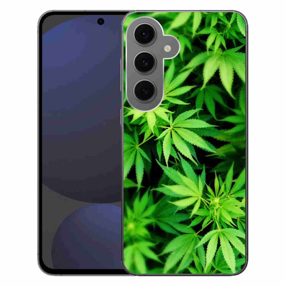 Gelový kryt mmCase na Samsung Galaxy S24 FE - konopí 3