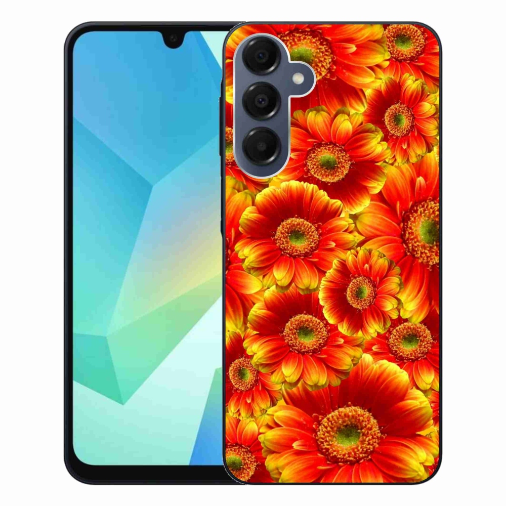 Gelový kryt mmCase na Samsung Galaxy A16 4G/5G - gerbera 1