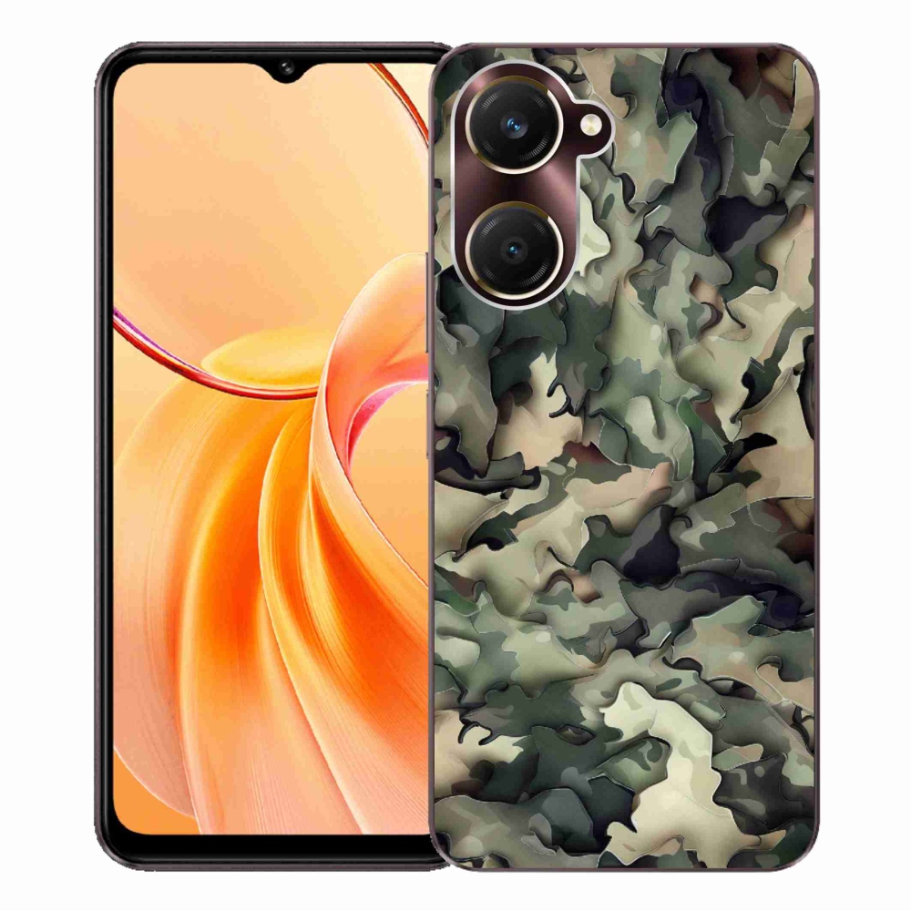 Gelový kryt mmCase na Vivo Y28s 5G - maskáčový vzor 9