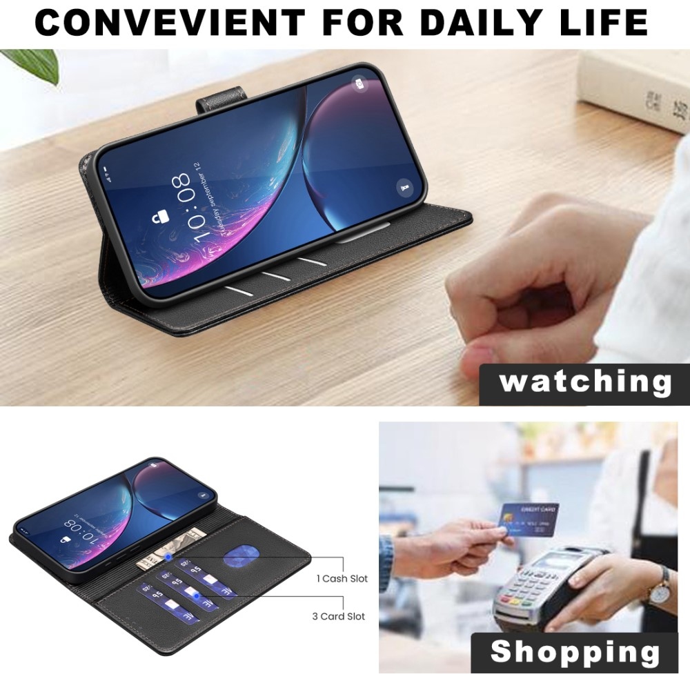 BINFEN knížkové pouzdro na Samsung Galaxy S25 Ultra - černé