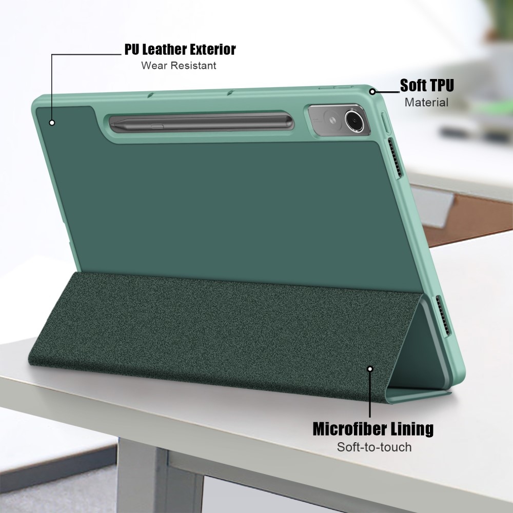 Case chytré zavírací pouzdro na tablet Lenovo Tab P12 - zelené