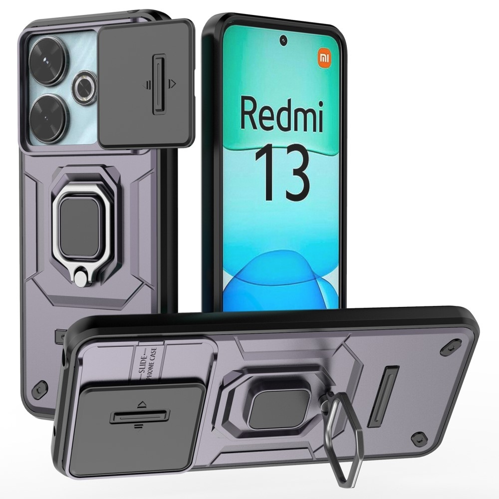 Lens odolný hybridní kryt na Xiaomi Redmi 13 4G/Poco M6 4G - fialový