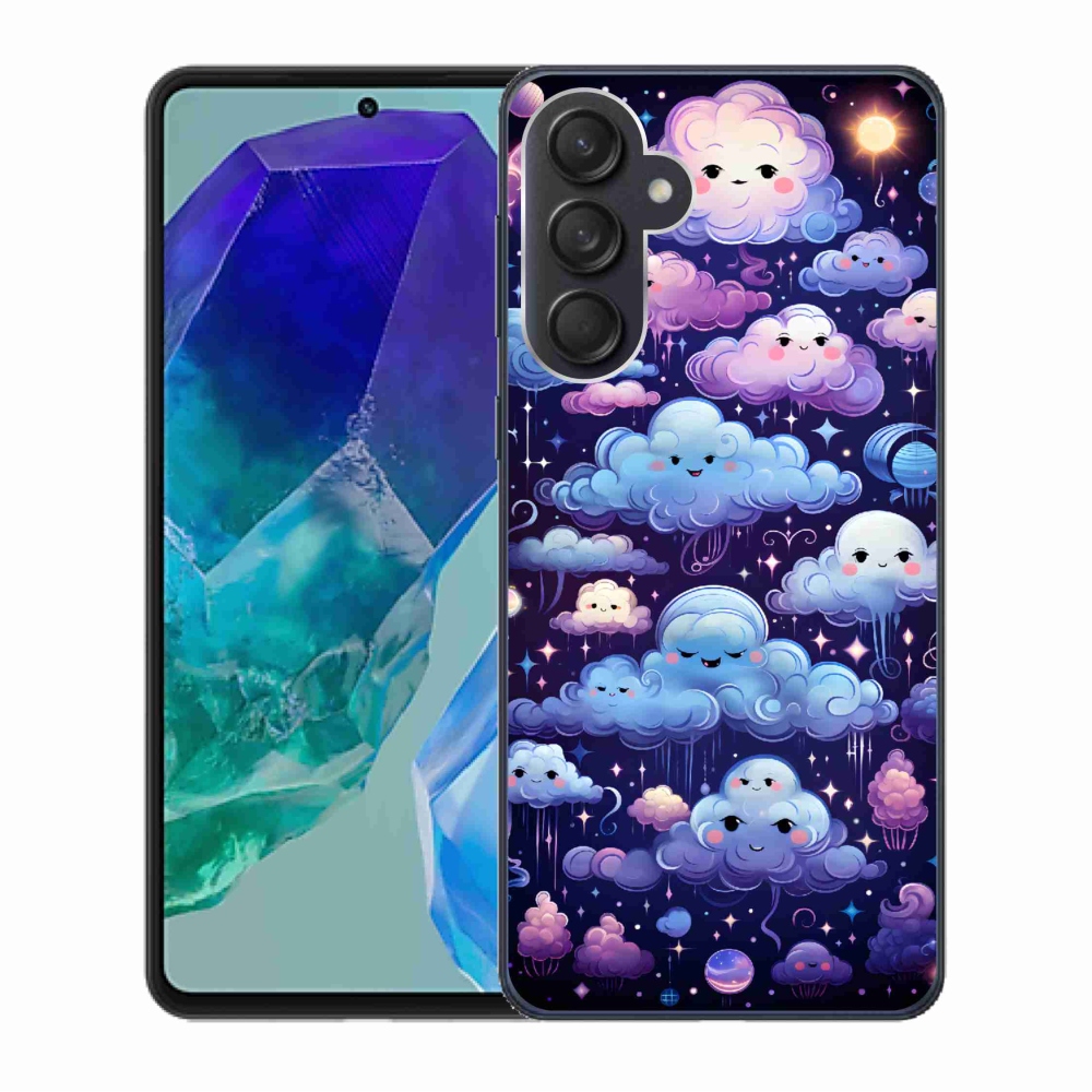 Gelový kryt mmCase na Samsung Galaxy M55 5G - mráčky