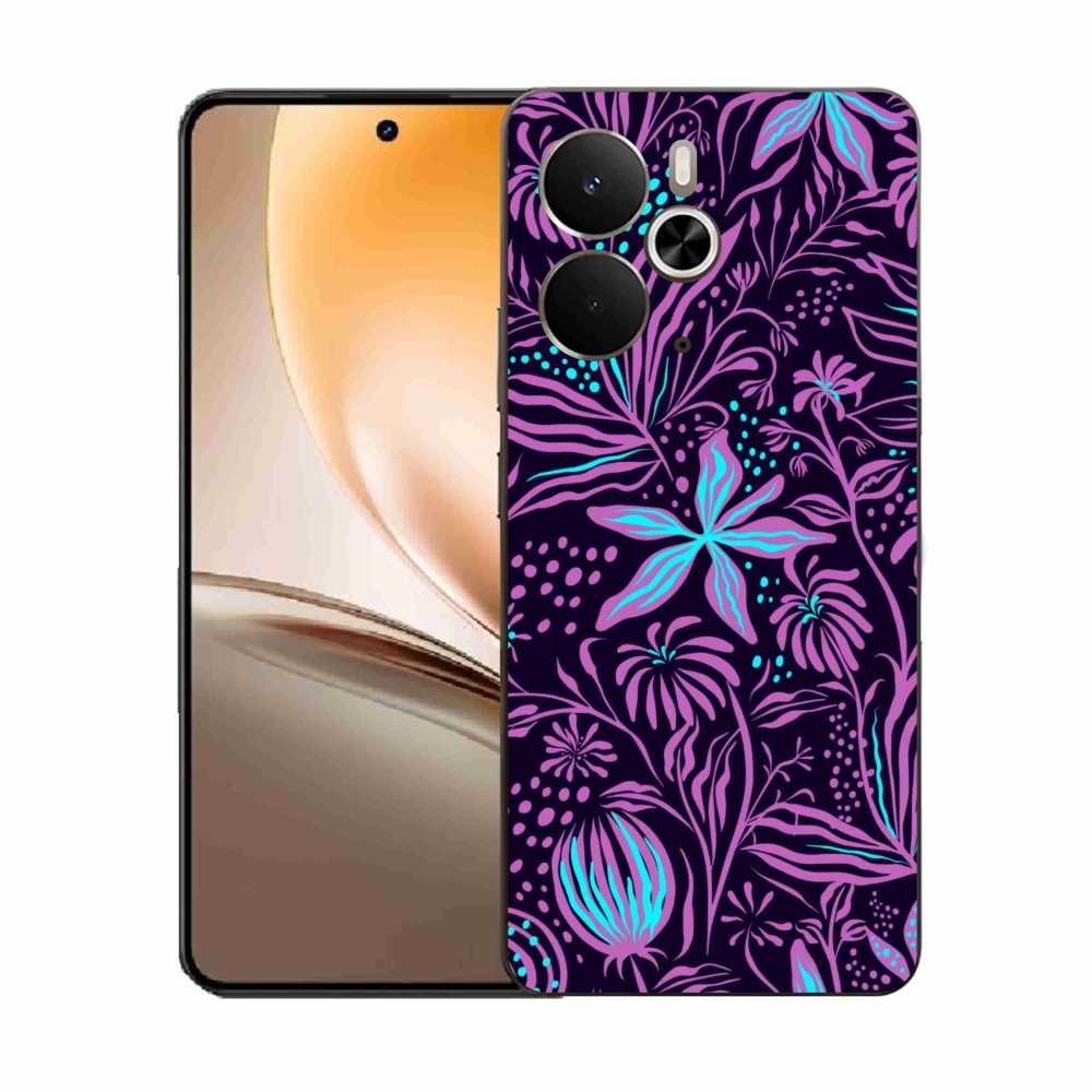Gelový kryt mmCase na Realme 14 5G - květiny 2