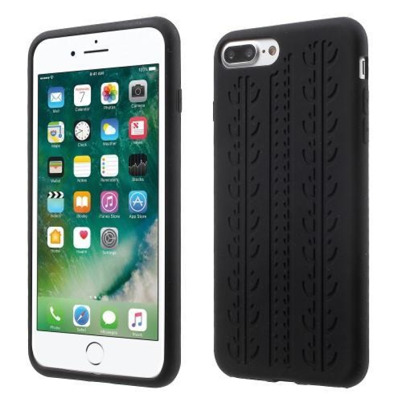 Tyre gelový obal na iPhone 8 Plus a iPhone 7 Plus - černý