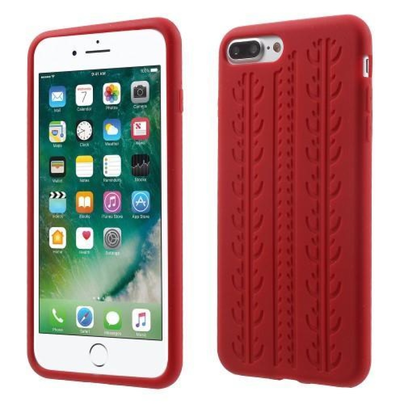 Tyre gelový obal na iPhone 8 Plus a iPhone 7 Plus - červený