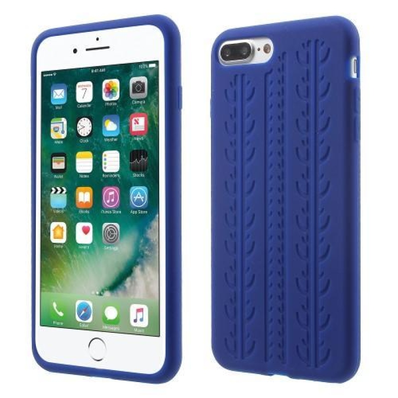 Tyre gelový obal na iPhone 8 Plus a iPhone 7 Plus - modrý