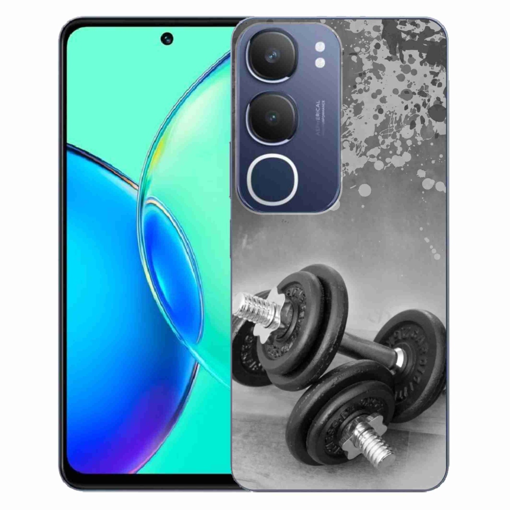 Gelový kryt mmCase na Vivo Y19s - činky 1