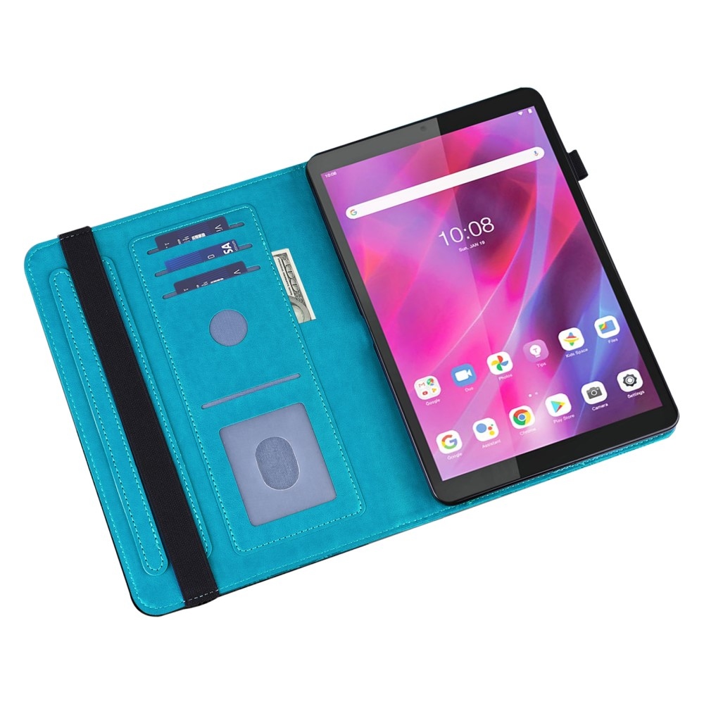 Flower zavírací pouzdro na Lenovo Tab M8 4. Gen (2024) - modré