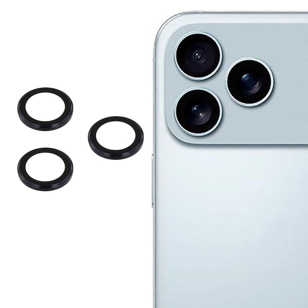 Ultra HD sklo čočky fotoaparátu na iPhone 17 Pro/17 Pro Max (samostatná skla) - tmavěmodré
