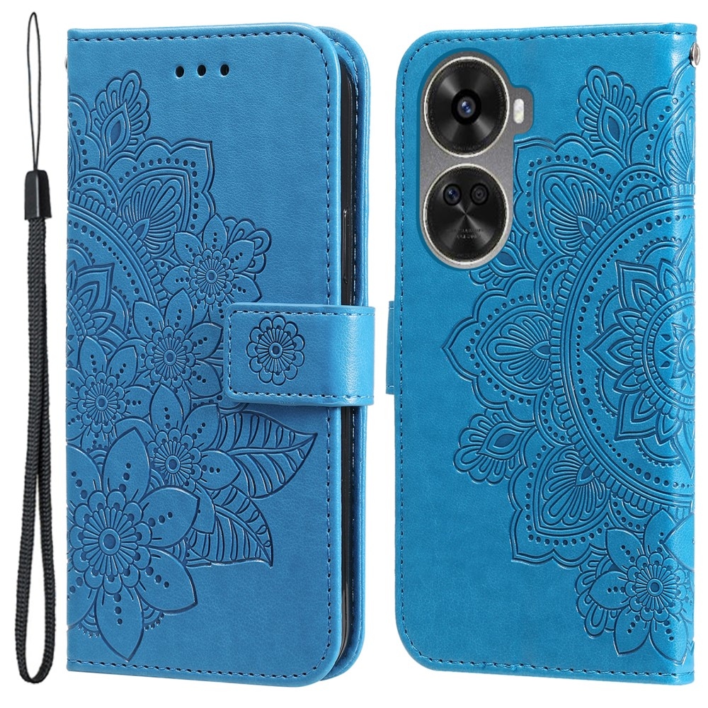 Mandala knížkové pouzdro na Huawei Nova 12 SE - modré