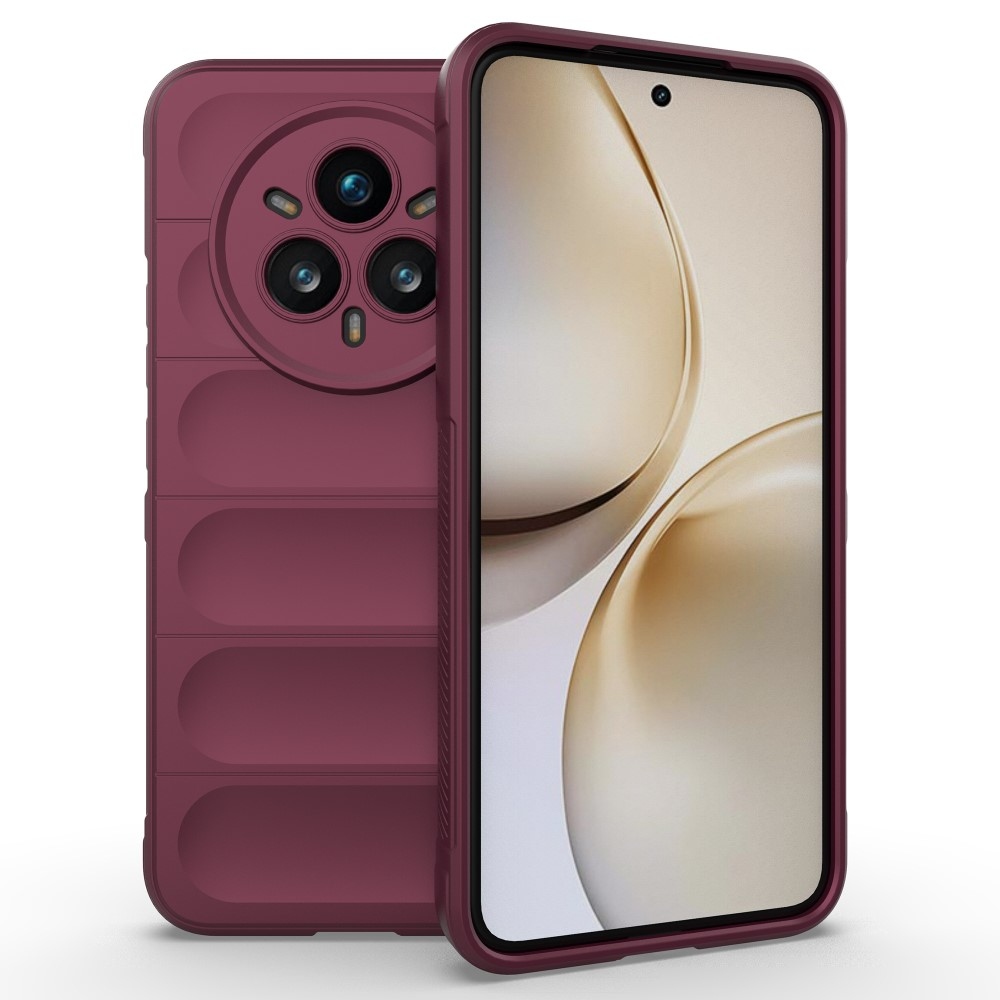 Rugg odolný gelový obal na Realme 14 Pro+ 5G - vínový