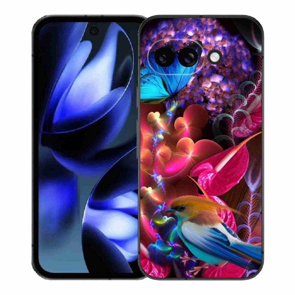 Gelový kryt mmCase na Google Pixel 9a - barevné květiny