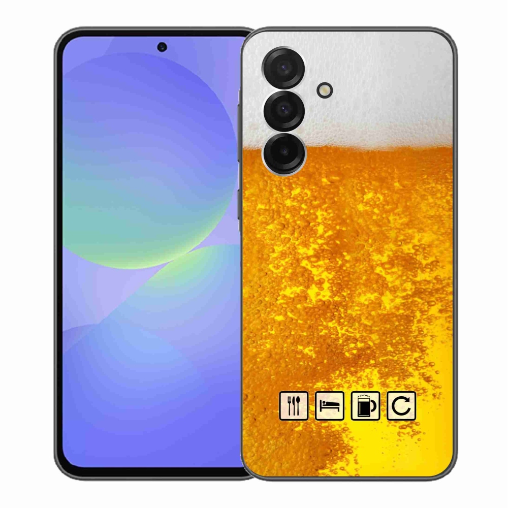 Gelový kryt mmCase na Samsung Galaxy A36 5G - pivní motiv 3