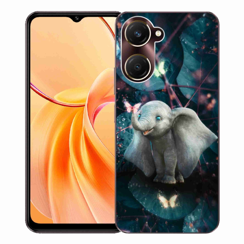Gelový kryt mmCase na Vivo Y28s 5G - roztomilý slon