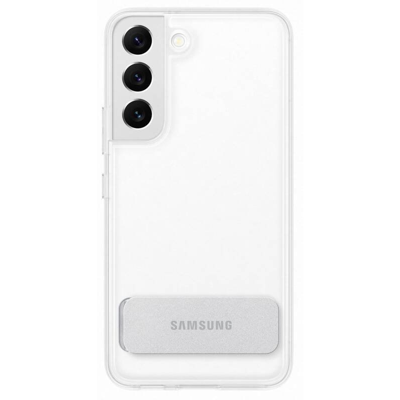 EF-JS901CTE Samsung Clear Standing Kryt pro Galaxy S22 - průhledný