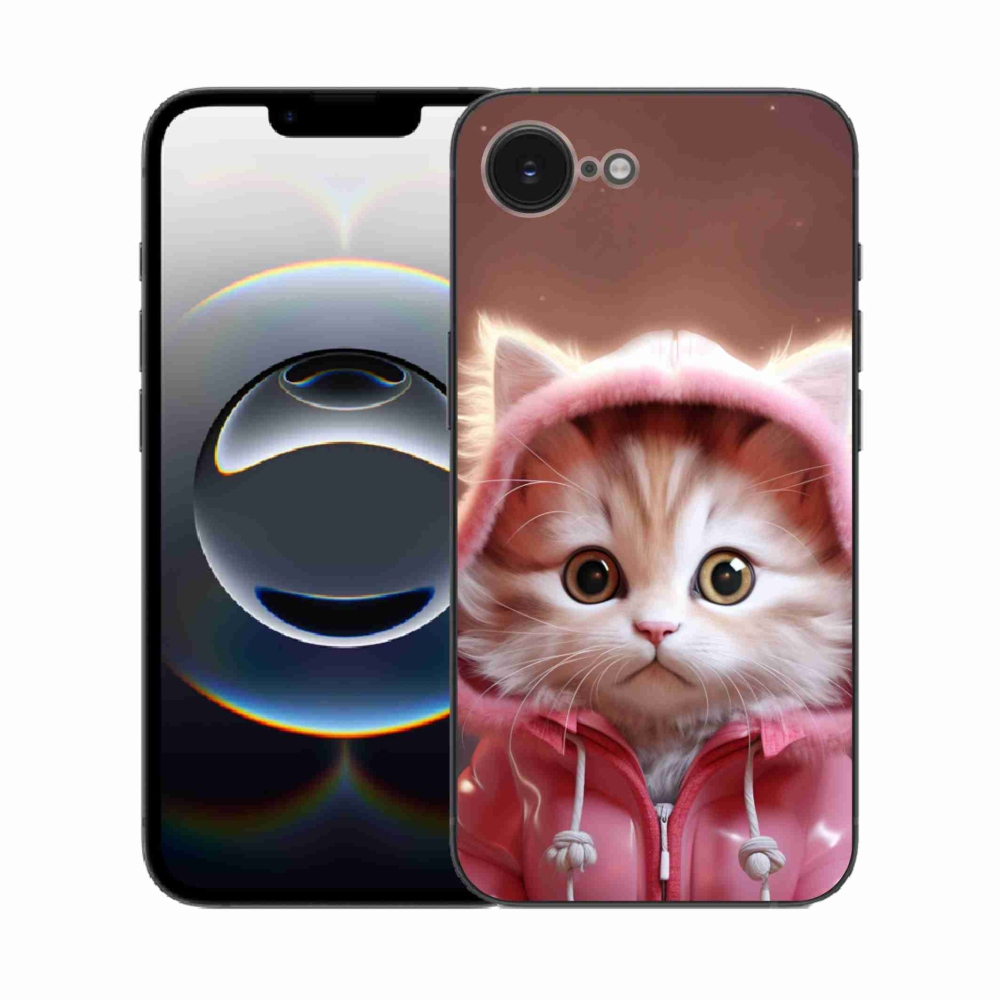 Gelový kryt mmCase na iPhone 16e - roztomilé kotě 3
