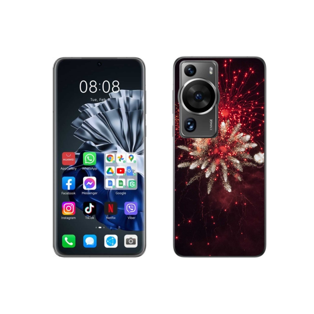 Gelový kryt mmCase na Huawei P60 Pro - ohňostroj