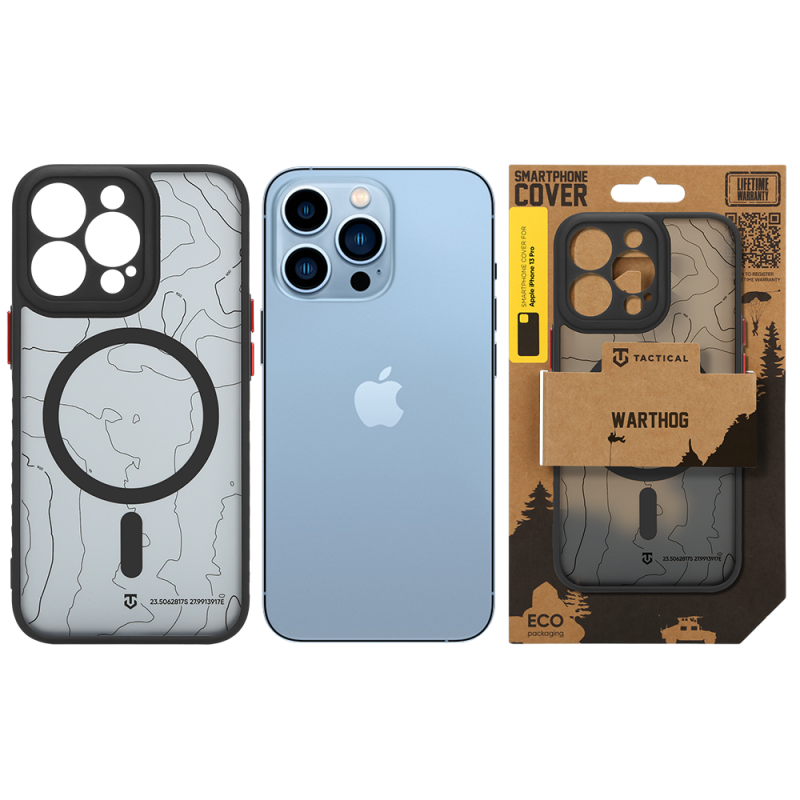 Tactical MagForce Warthog Kryt pro Apple iPhone 13 Pro Asphalt