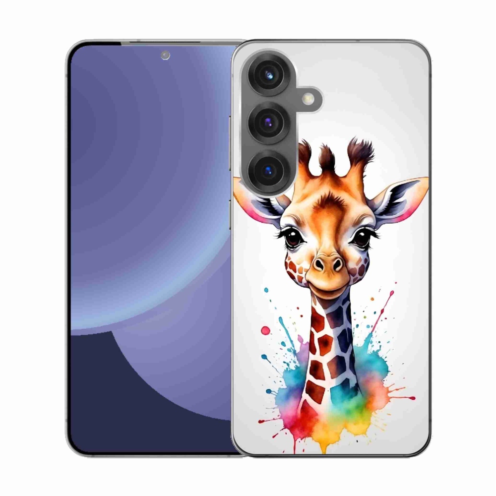Gelový kryt mmCase na Samsung Galaxy S25 - žirafa 1