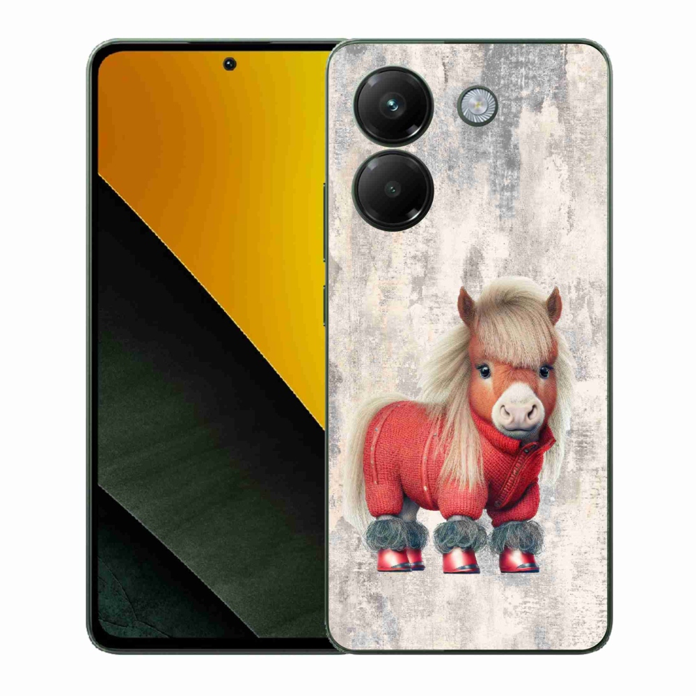 Gelový kryt mmCase na Xiaomi Poco M7 Pro 5G - poník ve svetru