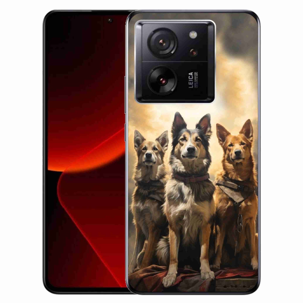 Gelový kryt mmCase na Xiaomi 13T/13T Pro - tři psi