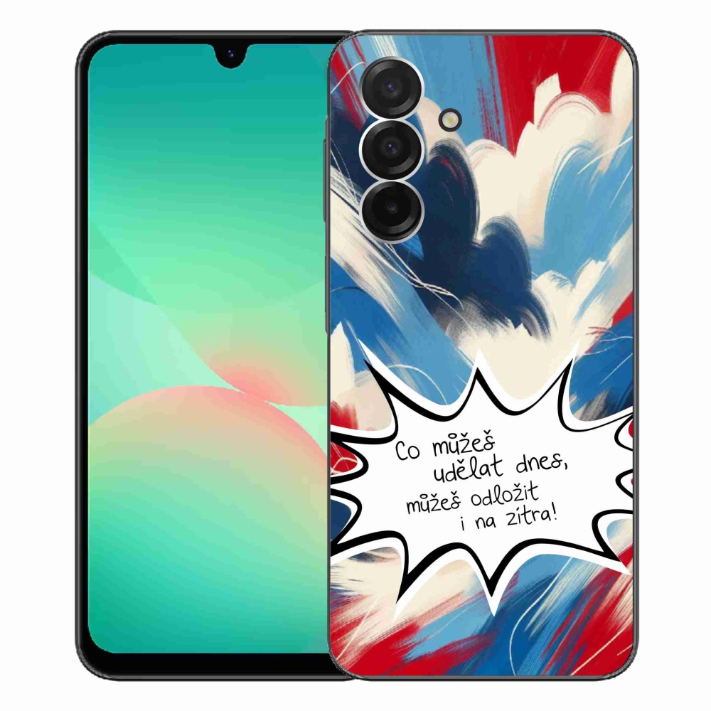 Gelový kryt mmCase na Samsung Galaxy A26 5G - vtipný text 9 bílé pozadí