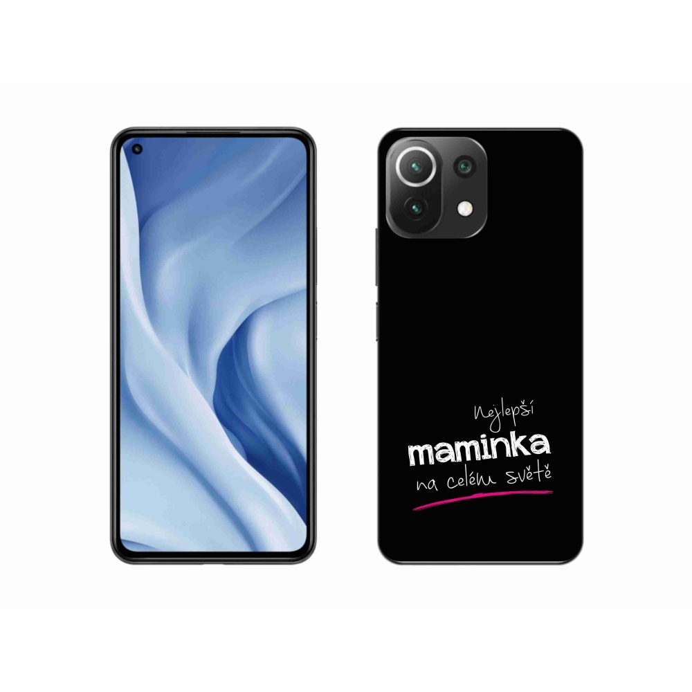 Gelový kryt mmCase na Xiaomi 11 Lite 5G NE - nejlepší maminka 4 černé pozadí