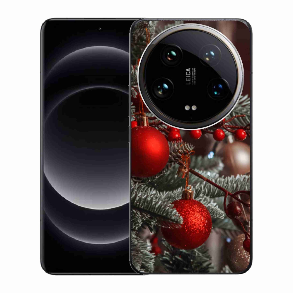 Gelový kryt mmCase na Xiaomi 14 Ultra - vánoční ozdoby 2