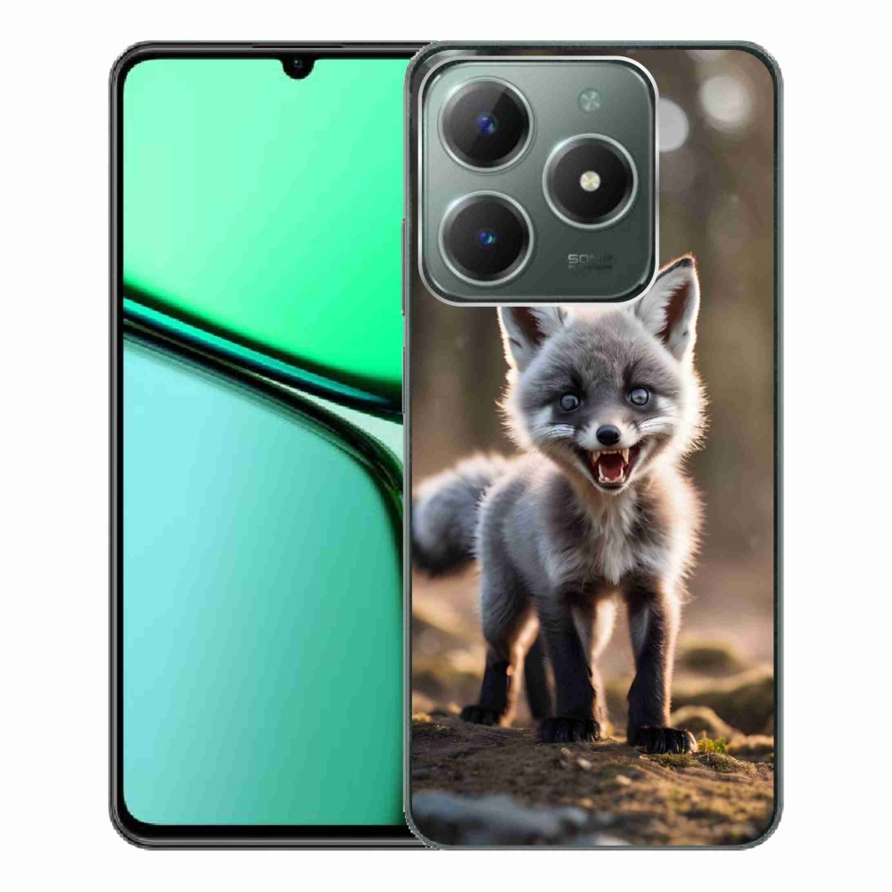 Gelový kryt mmCase na Realme C61 - rozzuřená liška