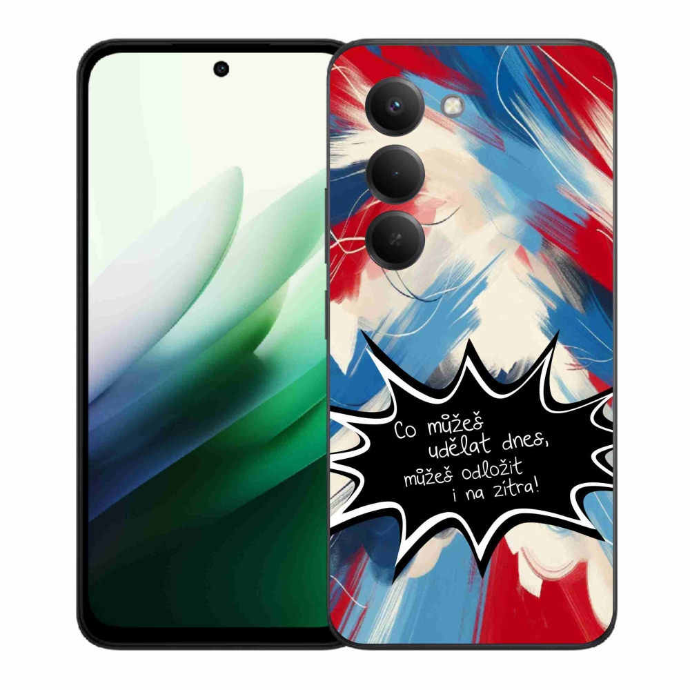 Gelový kryt mmCase na Xiaomi Redmi 15 5G (169mm) - vtipný text 9 černé pozadí