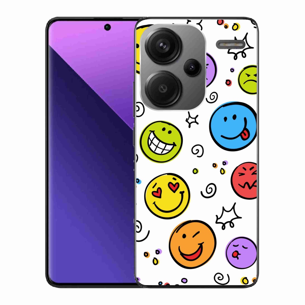 Gelový kryt mmCase na Xiaomi Redmi Note 13 Pro+ 5G - smajlíci