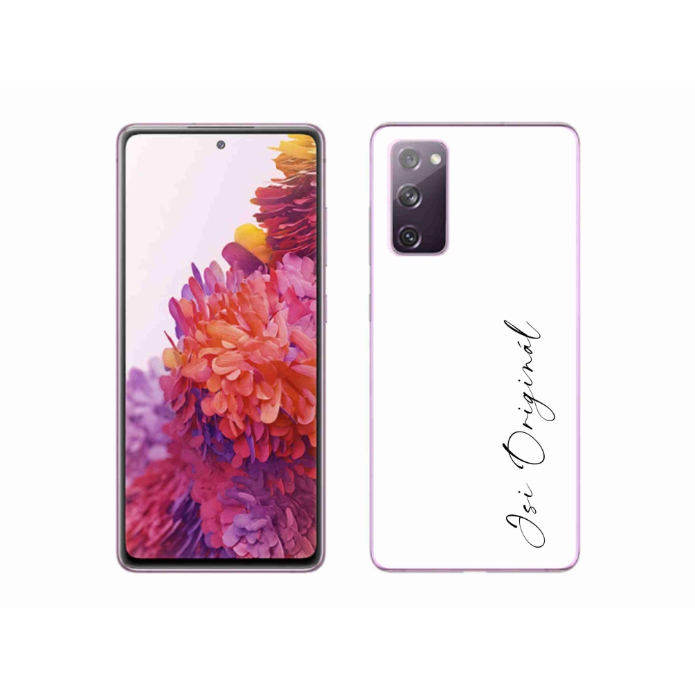 Gelový kryt mmCase na Samsung Galaxy S20 FE - jsi originál bílé pozadí