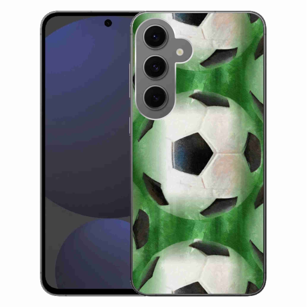 Gelový kryt mmCase na Samsung Galaxy S24 FE - fotbalový míč