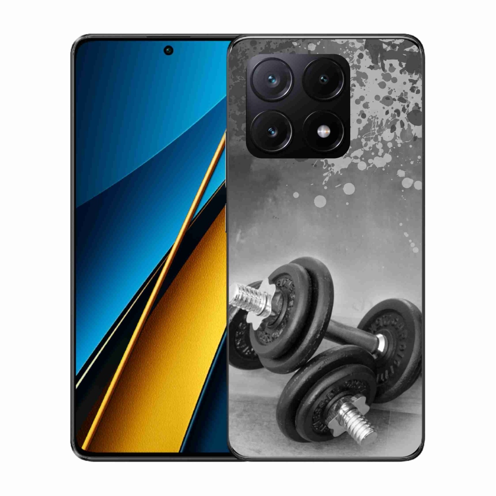 Gelový kryt mmCase na Xiaomi Poco X6 Pro 5G - činky 1