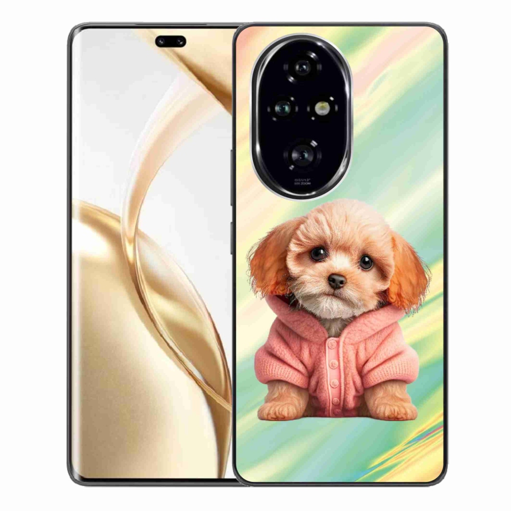 Gelový kryt mmCase na Honor 200 Pro 5G - štěně ve svetru