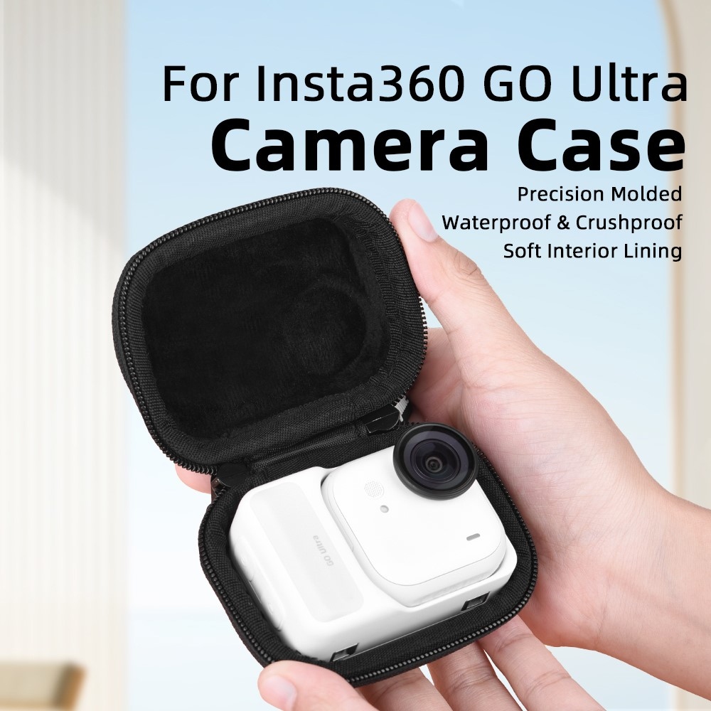 FLYMILE ochranné úložné pouzdro pro Insta360 GO Ultra s karabinou