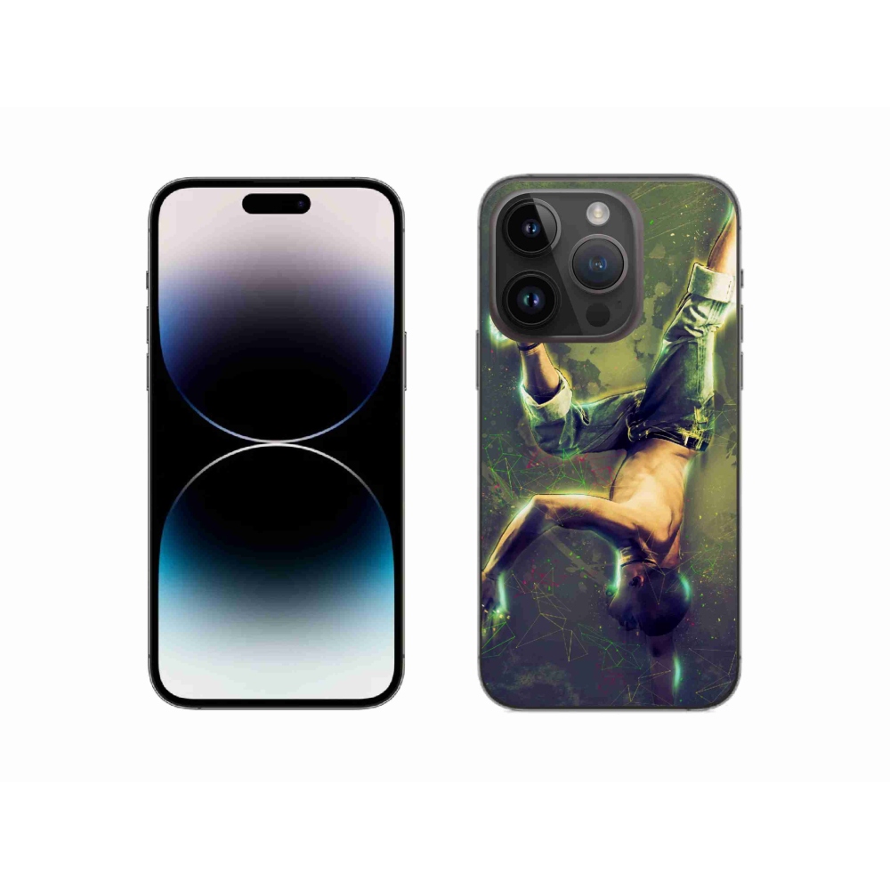 Gelový kryt mmCase na iPhone 14 Pro - breakdance