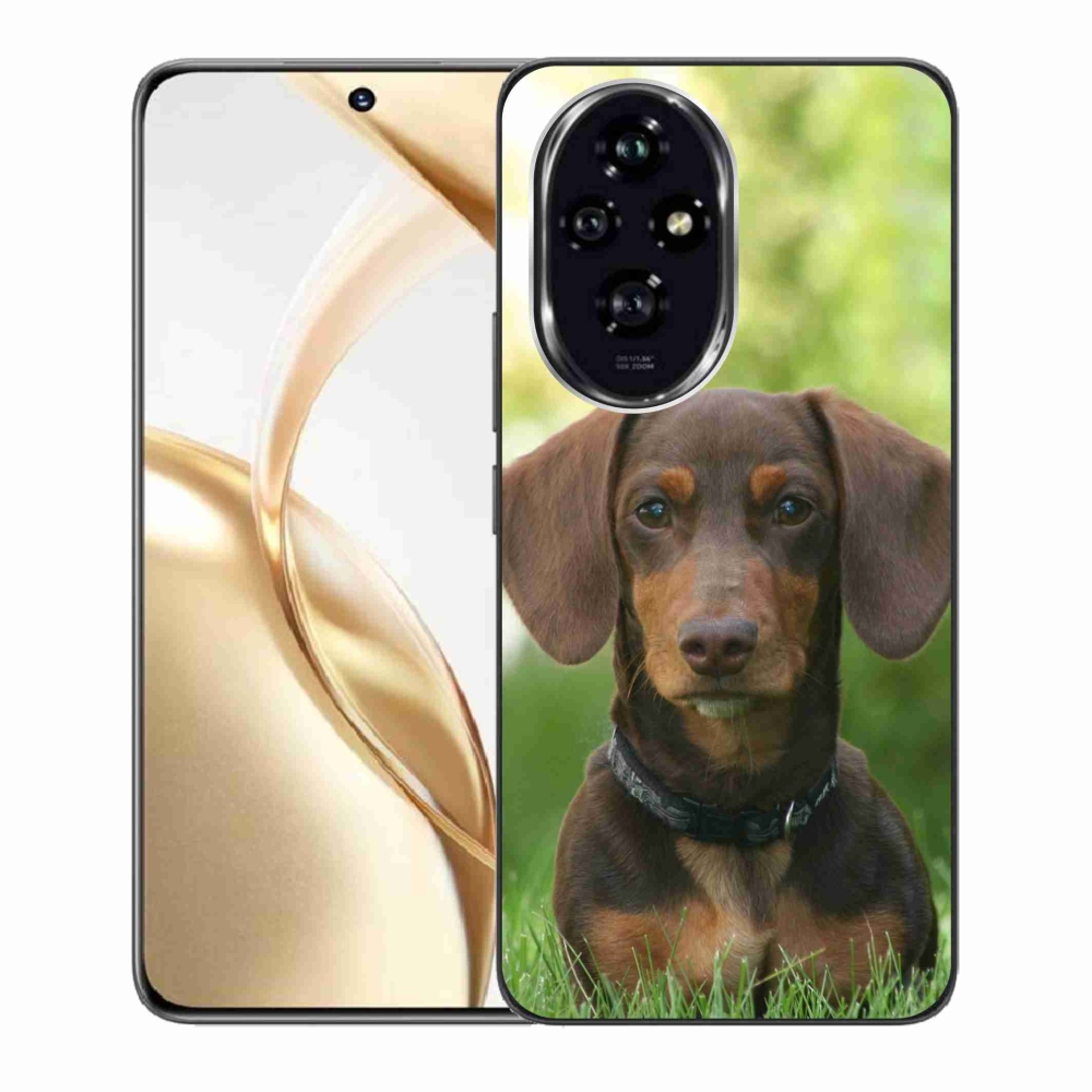 Gelový obal mmCase na Honor 200 5G - hnědý jezevčík