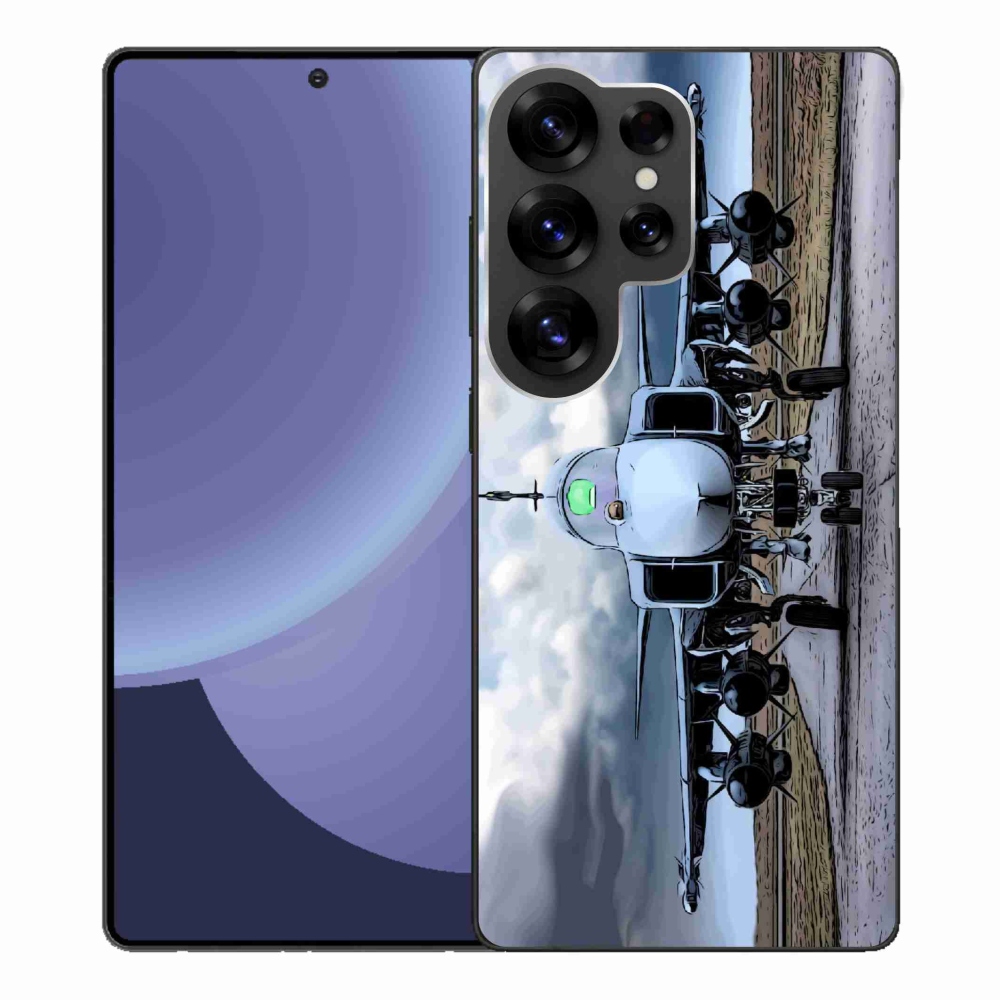 Gelový kryt mmCase na Samsung Galaxy S25 Ultra - vojenské letadlo