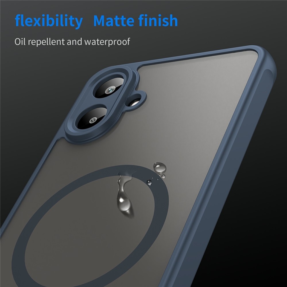Case matný gelový obal s MagSafe na Samsung Galaxy A07 4G - modrý