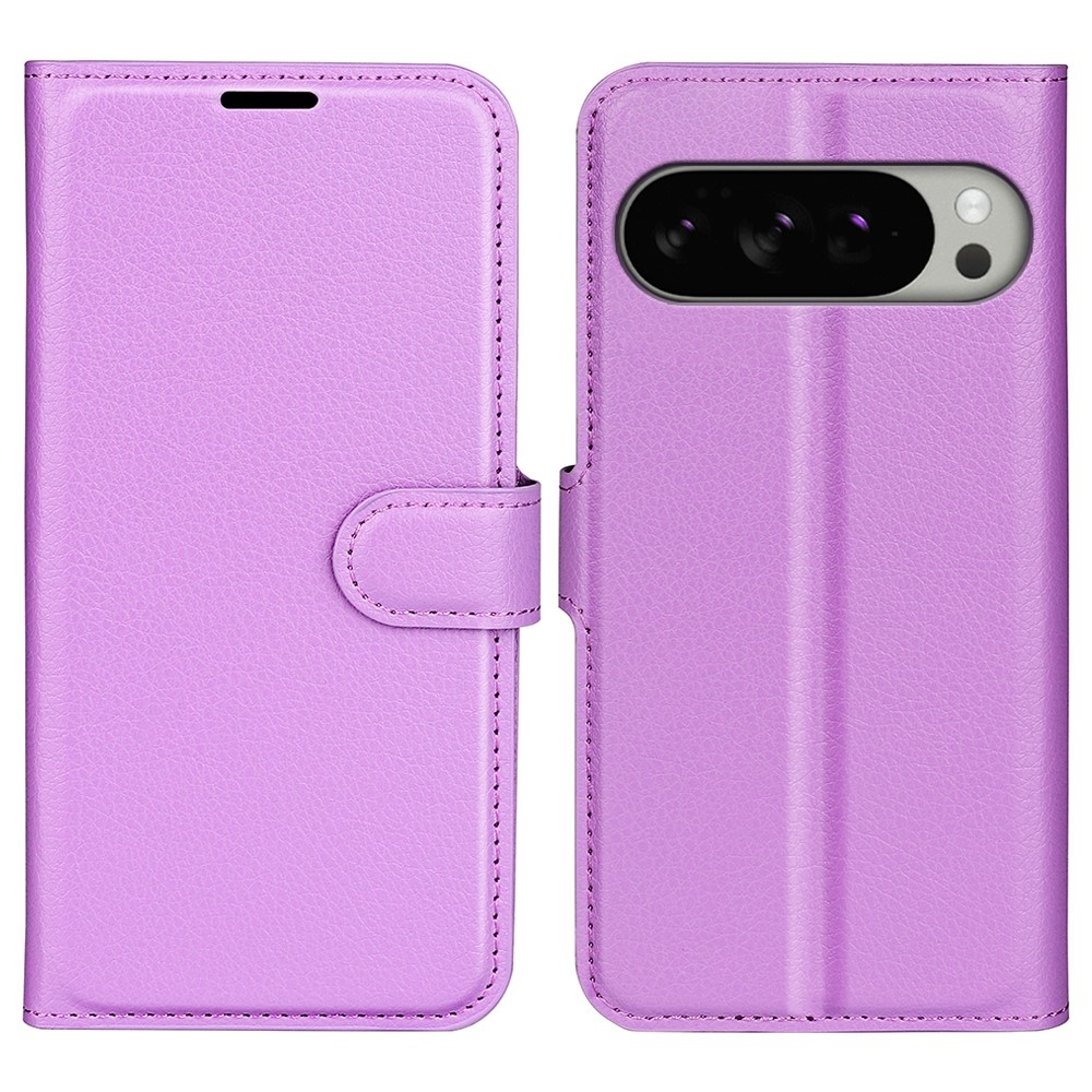 Litchi knížkové pouzdro na Google Pixel 10 Pro XL - fialové