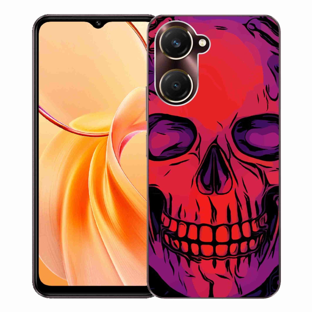Gelový kryt mmCase na Vivo Y28s 5G - lebka