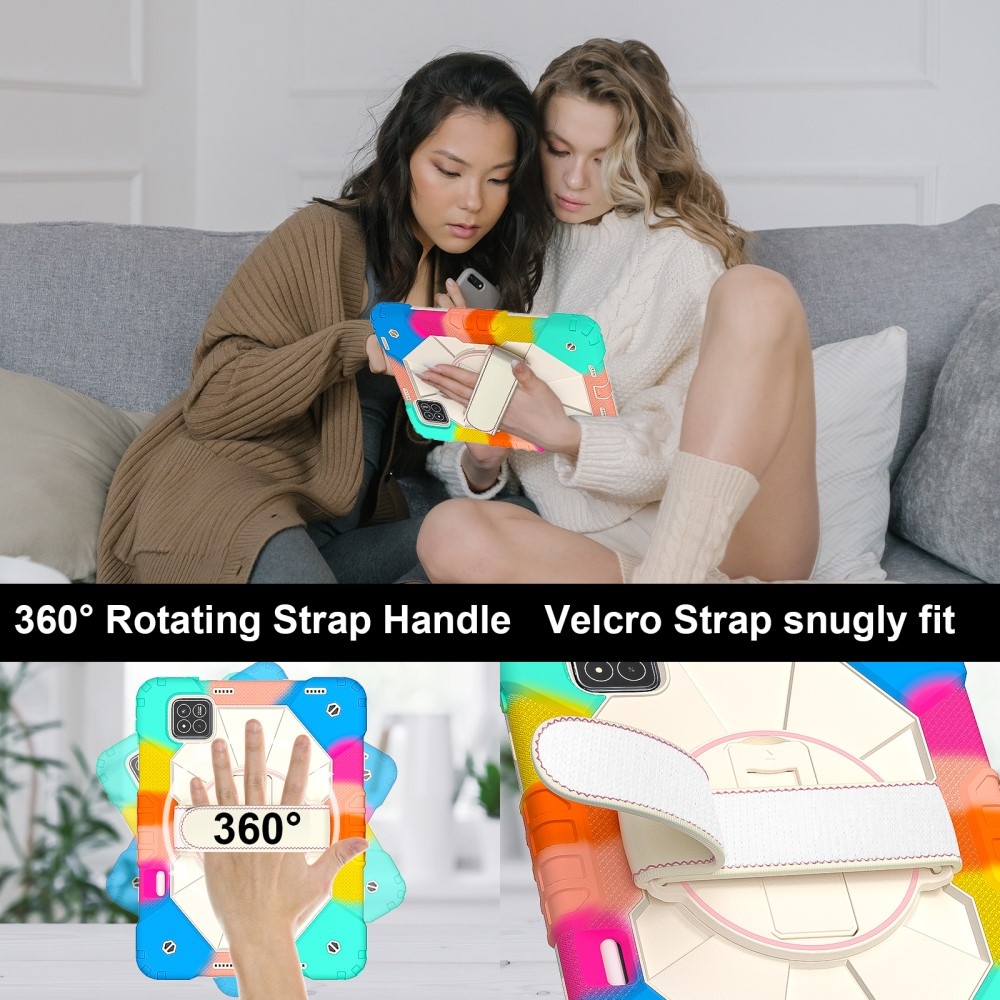 Strap odolný kryt s držákem na ruku a ramenním popruhem na Xiaomi Pad 7/7 Pro - barevný