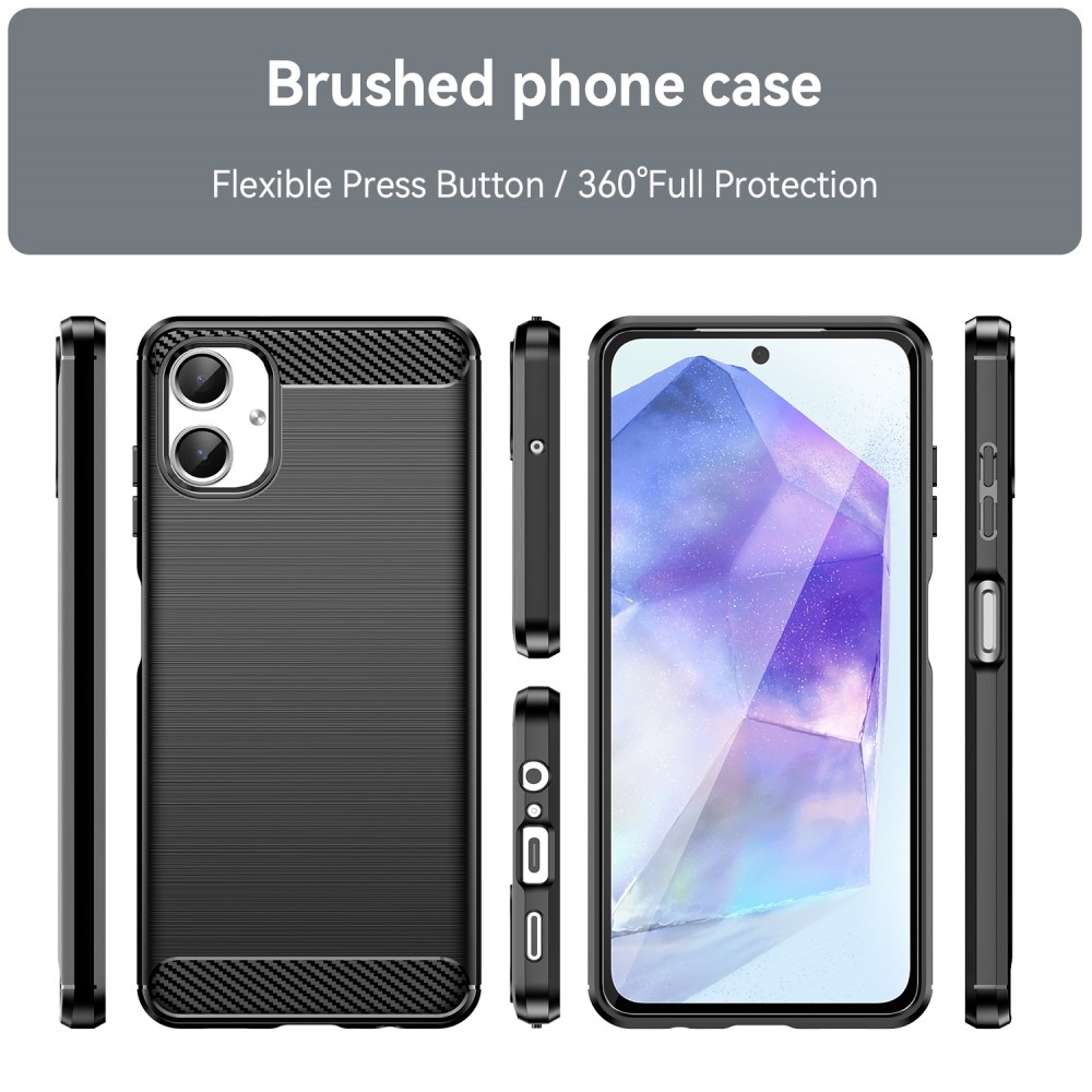 Carbon odolný gelový obal na Samsung Galaxy A06 4G - černý