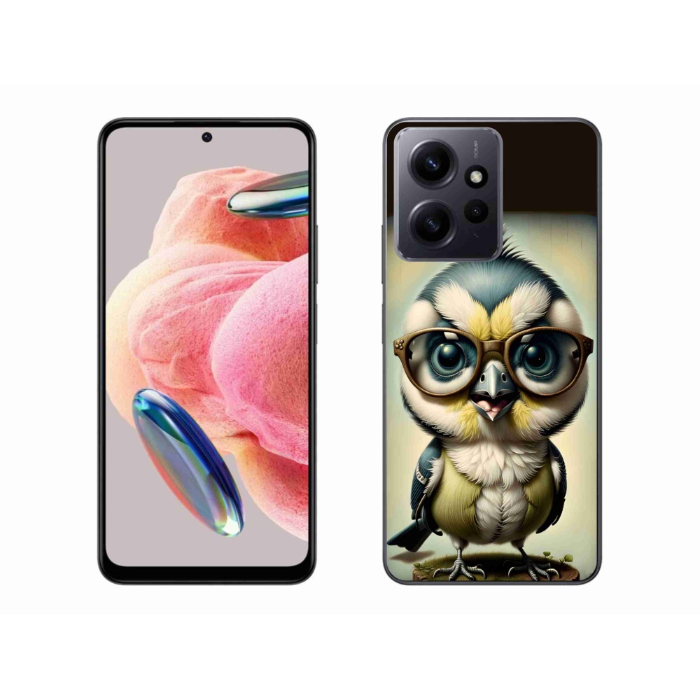 Gelový kryt mmCase na Xiaomi Redmi Note 12 4G - mládě s brýlemi