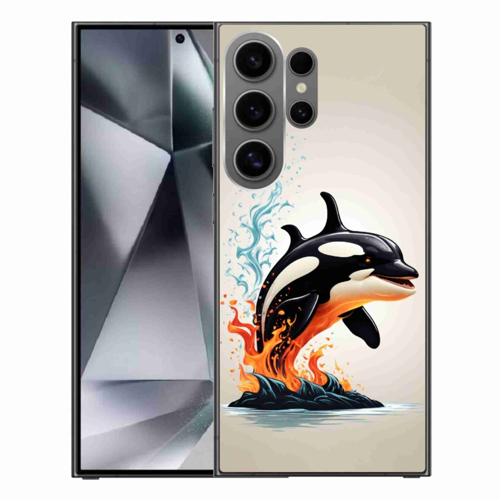Gelový kryt mmCase na Samsung Galaxy S24 Ultra - kosatka