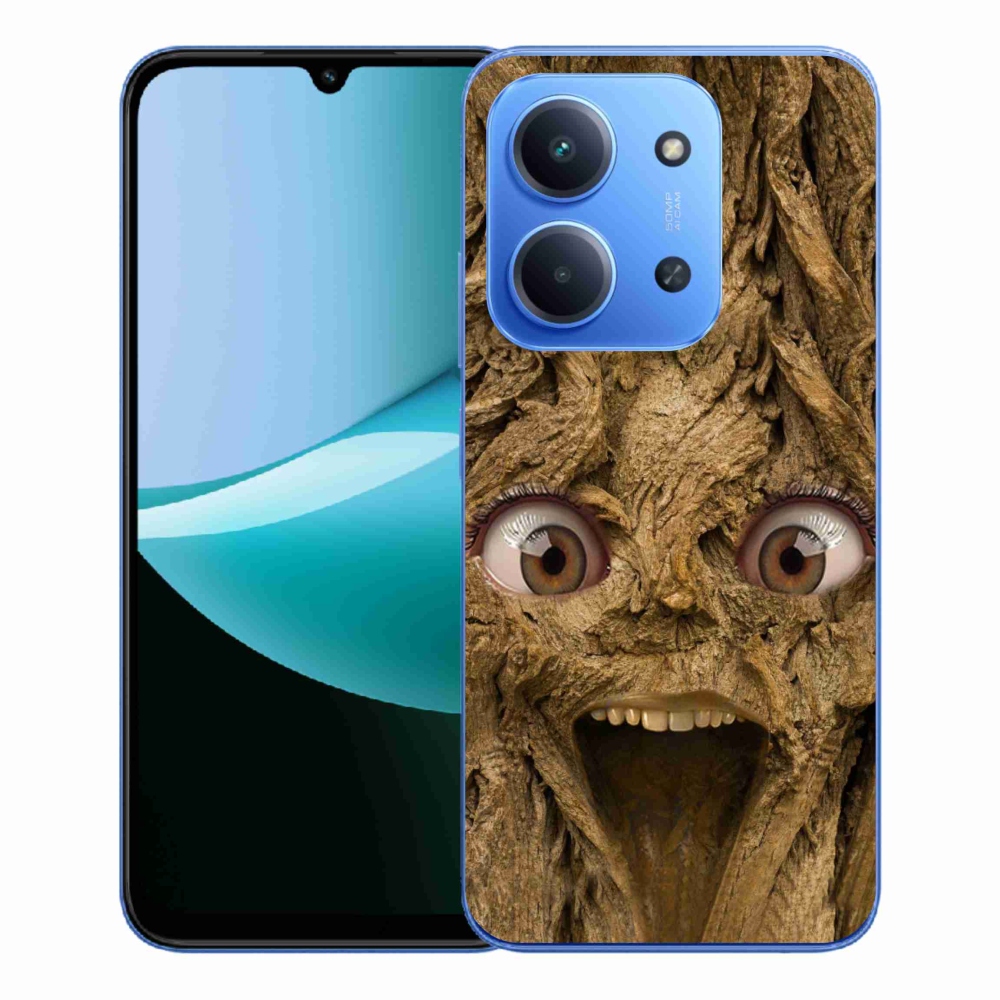 Gelový kryt mmCase na Xiaomi Redmi 15C 4G/5G (173mm) - veselý strom s očima